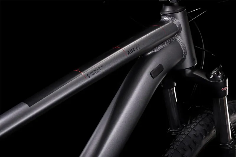 Cube Aim Ex Hardtail Mountain Bike 2022 Grey/Red -2